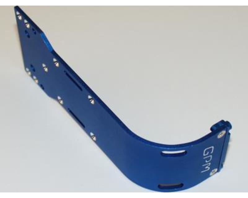 Tamiya Terra Crusher Blue Aluminum Rear Skid Plate