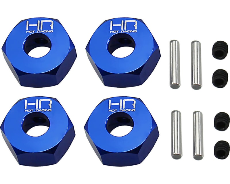 T6 CNC Blue 12mm Hex for 6MM Axle EHD 