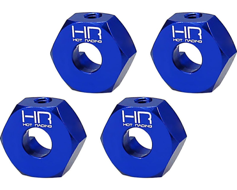 T6 CNC Blue 12mm Hex for 6MM Axle EHD