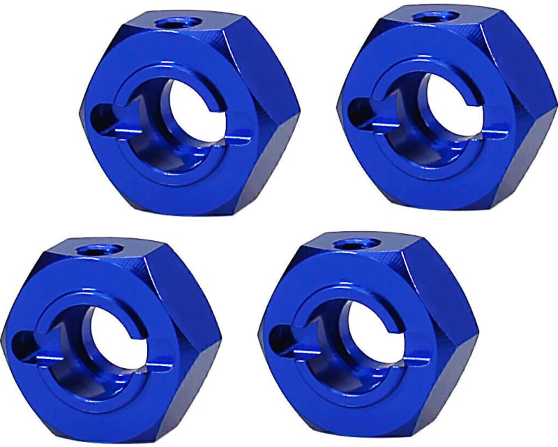 T6 CNC Blue 12mm Hex for 6MM Axle EHD