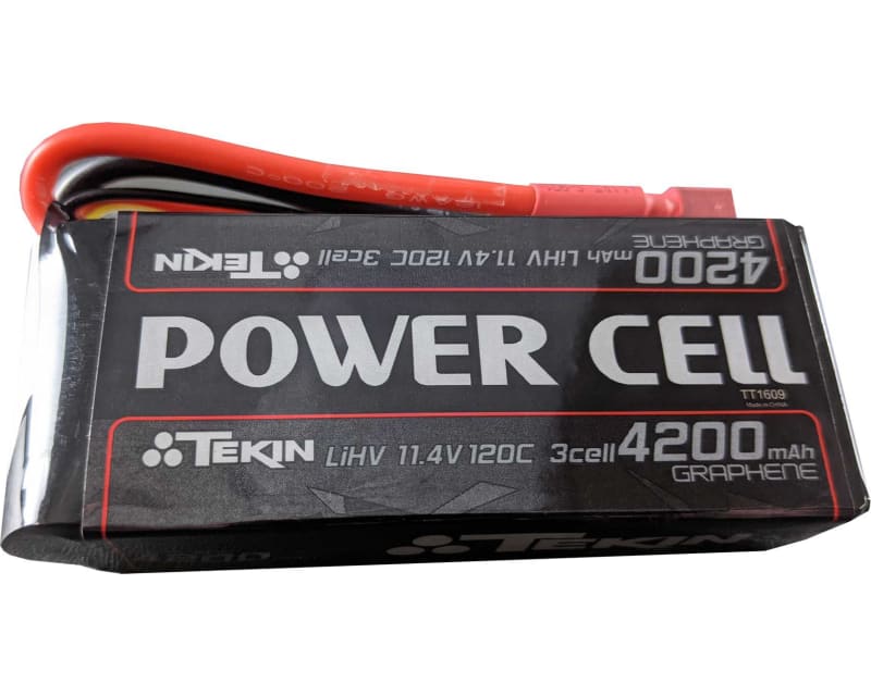 11.4V 4200mAh 3S 120C Softpack LiHV Battery:T-Plug