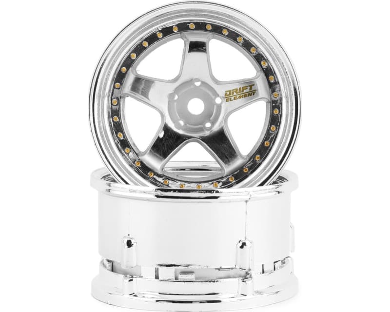 Drift Element 5 Spoke Drift Wheels (Triple Chrome) (2)