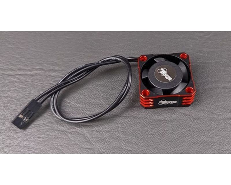 25x25x10mm Hiflow Aluminum Cooling Fan (Black/Red) photo
