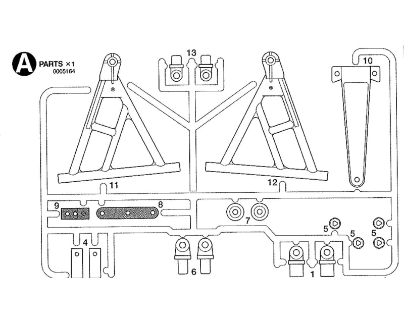 Aluminum Front arm mount chassis Brace Hornet GH LB MP