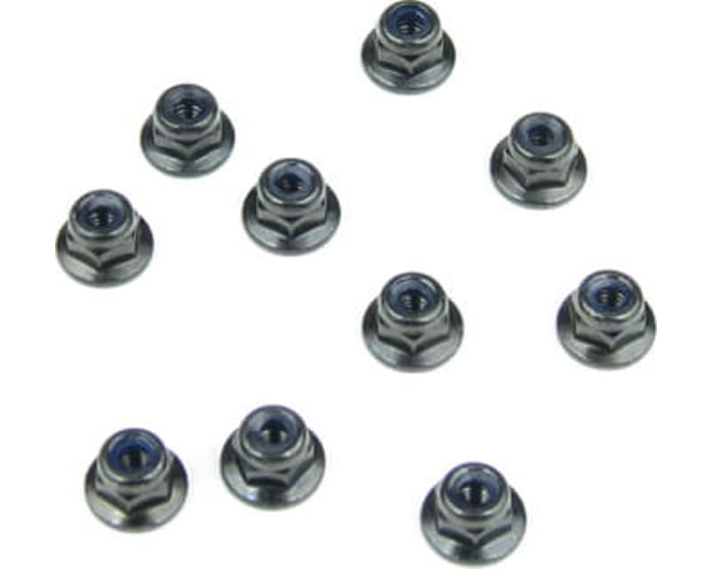 M3 Locknuts (flanged black 10 pieces)