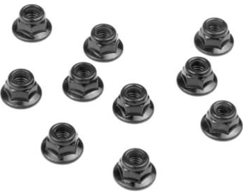 Tap to zoom M5 Locknuts (flanged black 10 pieces)