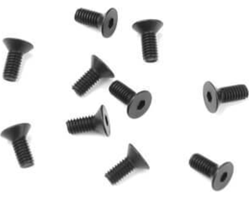 Tap to zoom M2.5x6mm Flat Head Screws (black, 10pcs)
