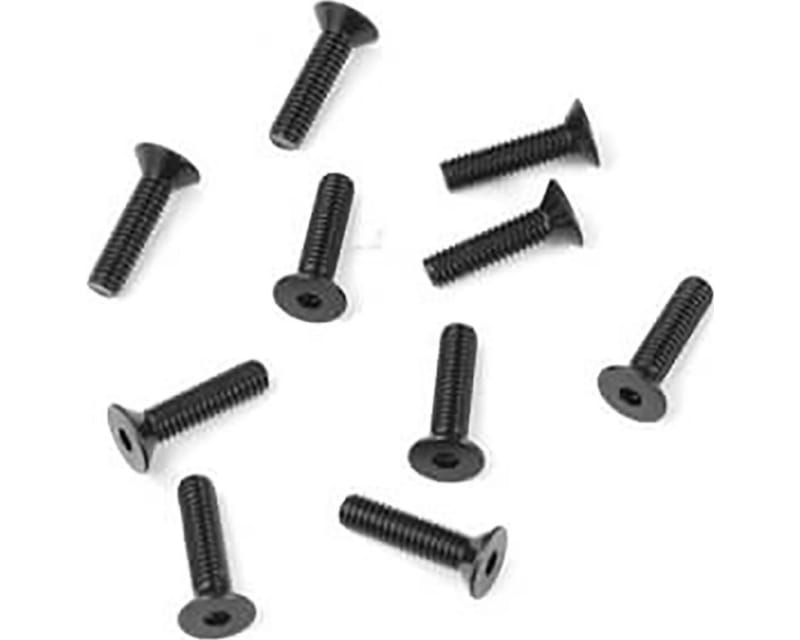 M2.5x10mm Flat Head Screws (black 10 pieces)