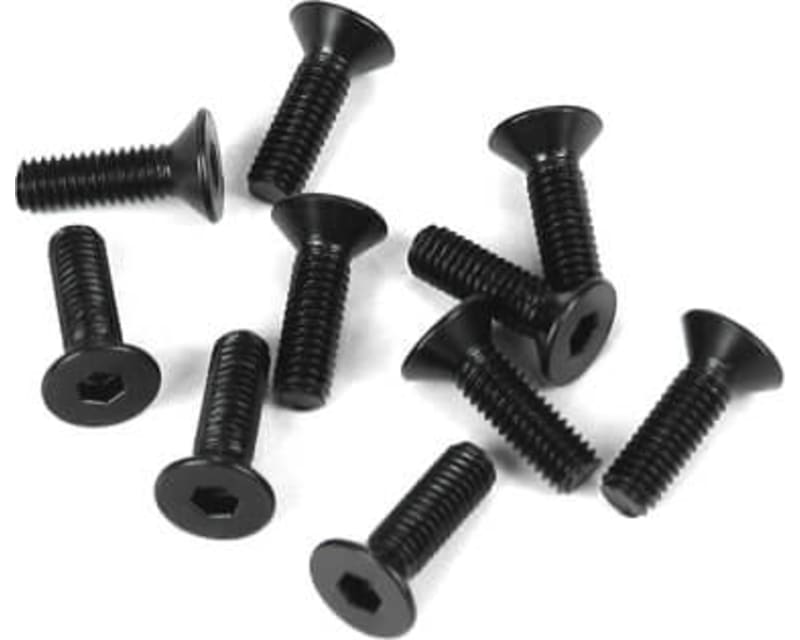 M3x10mm Flat Head Screws (black 10 pieces)