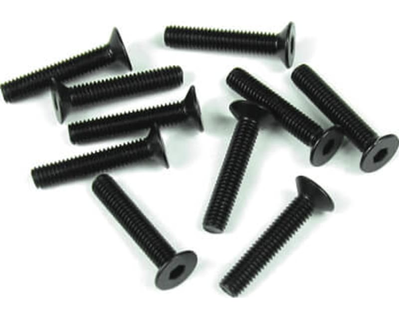 M3x16mm Flat Head Screws- Black 10 Pieces