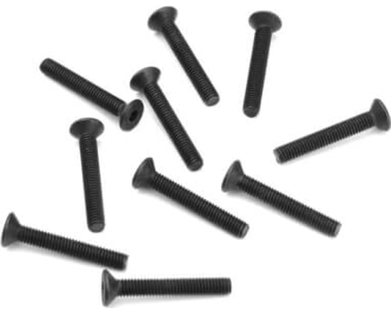 M3x20mm Flat Head Screws (black 10 pieces)