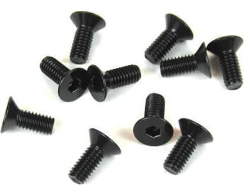 M4x12mm Flat Head Screws (Black 10 Pieces)