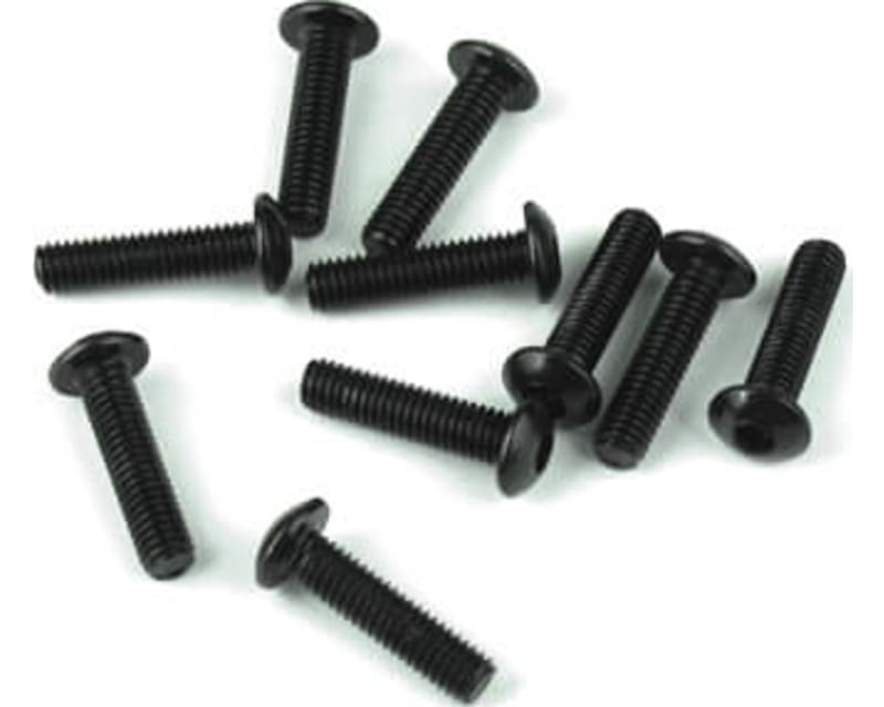 Tap to zoom M3x12mm Button Head Screws- Black 10 pieces