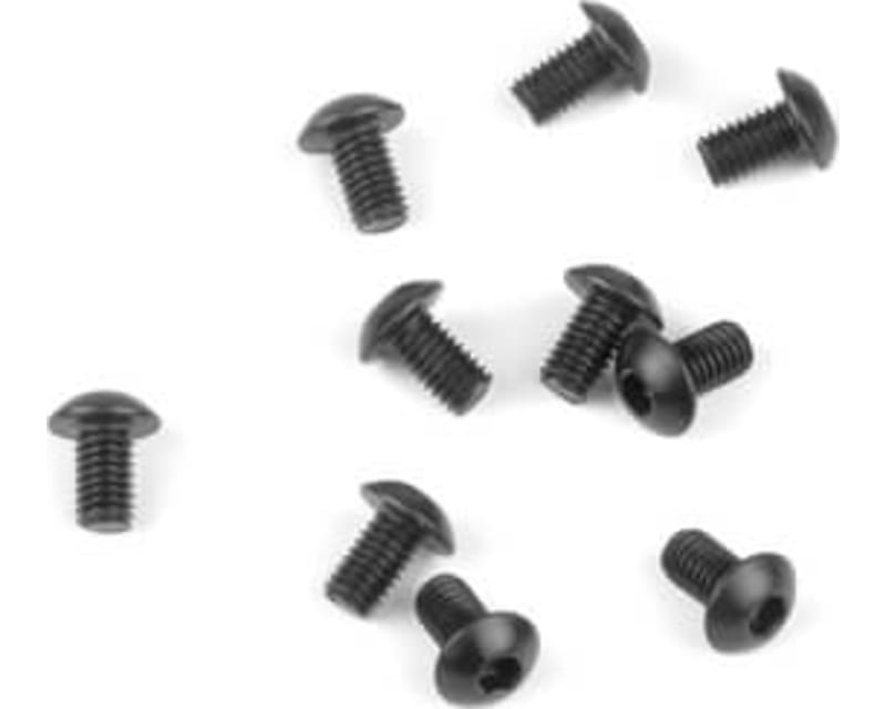 M3x5mm Button Head Screws Black 10 Pieces