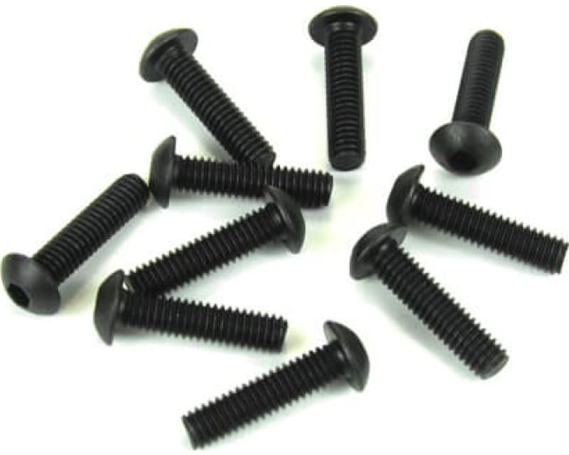 M4x16mm Button Head Screws- Black 10 pieces