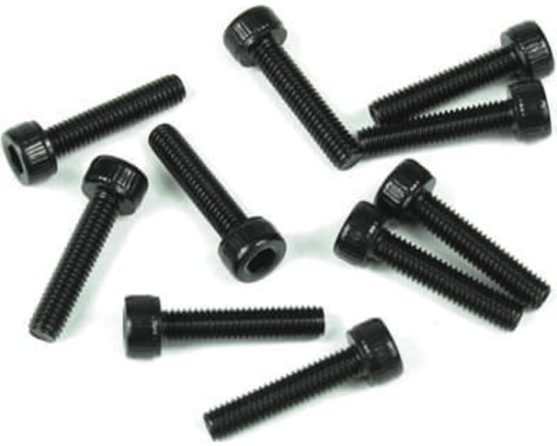 Tap to zoom M3x14mm Cap Head Screws (black 10 pieces)