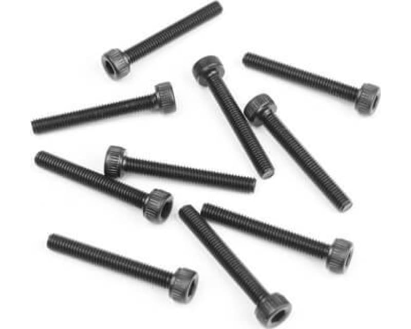 Tap to zoom M3x22mm Cap Head Screws (black 10 pieces)