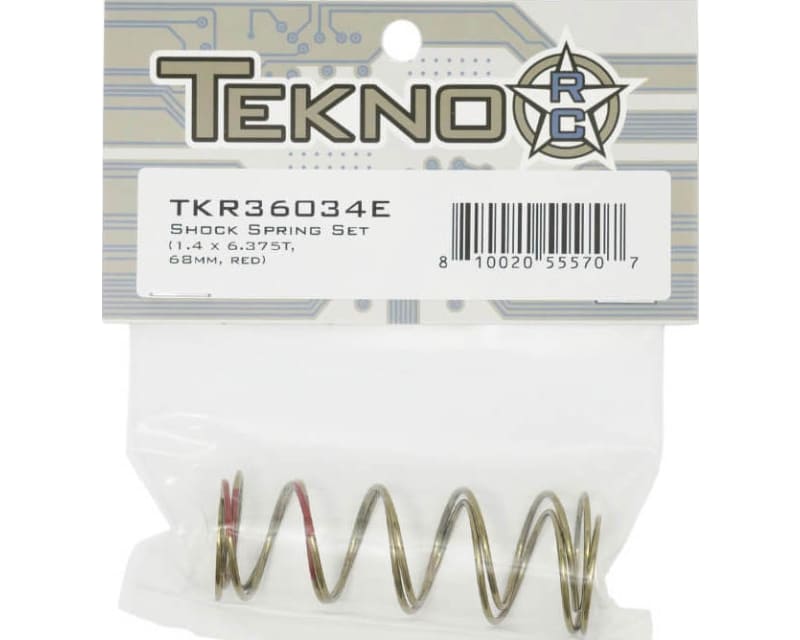 Shock Spring Set (1.4 x 6.375T 68mm RED)