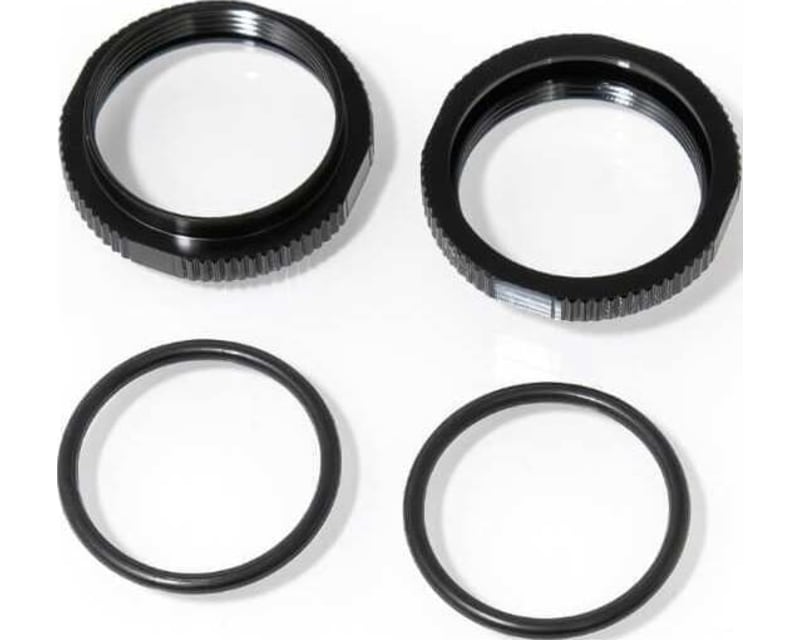 Shock Adjustment Collars (short aluminum BLACK ano 2 pieces)
