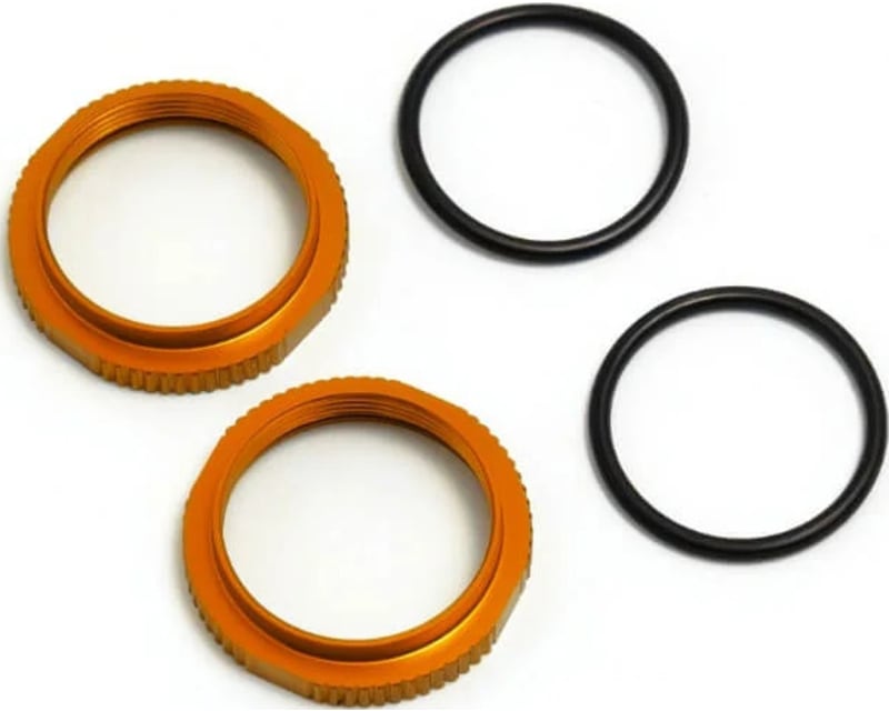 Tap to zoom Shock Adjustment Nuts (short aluminum ORANGE ano 2 pieces)