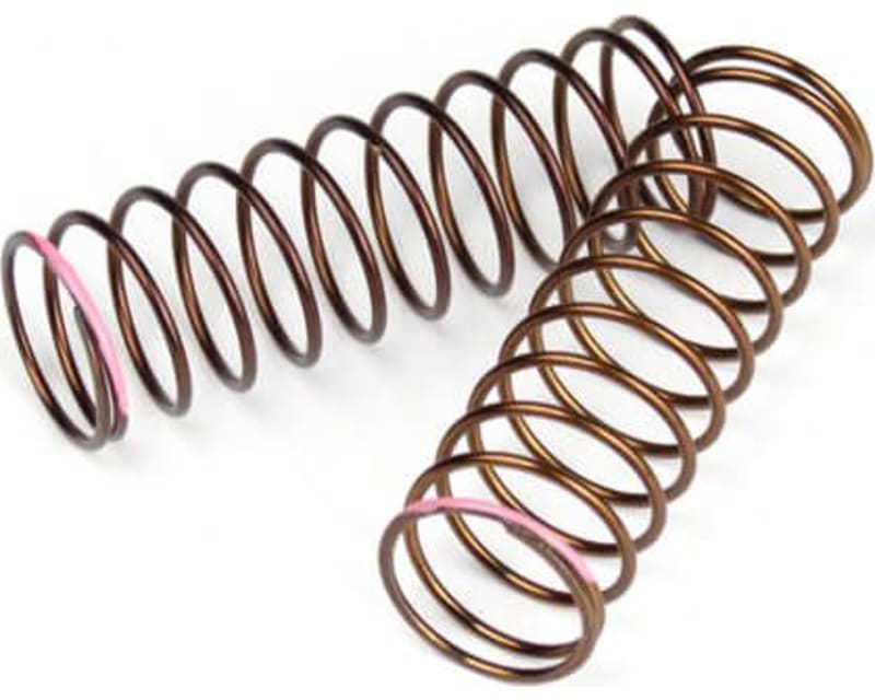 Shock Spring Set Rear 1.3x11.25 2.4lb/in 63mm Pnk