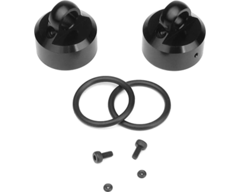 Tap to zoom Shock Caps (7075 emulsion/vented/standard black ano 2 pieces)