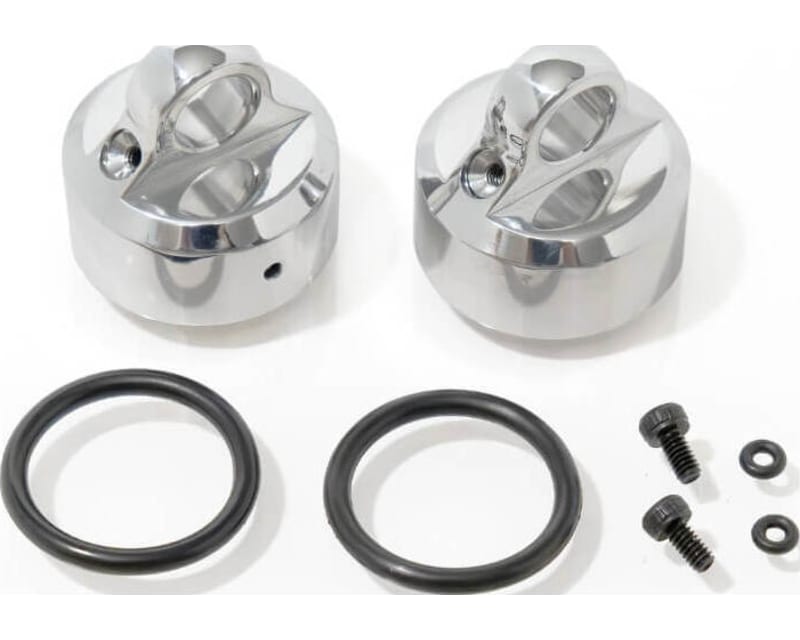 Tap to zoom Shock Caps (polished 7075 emulsion/vented/standard 2 pieces)