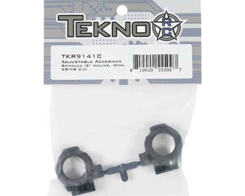 Adjustable Ackerman Spindles 3* Incline -2mm Axle Eb/Nb 2.1+