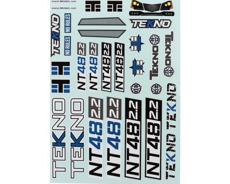 Decal Sheet for 1:8 Nt48 2.2 Nitro Truggy
