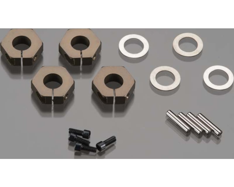 Wheels Hexes 12mm Aluminum Sct410 (4)