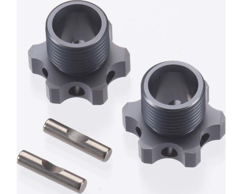 Wheels Hubs 17mm 1mm Offset w/Pins EB48 (2)