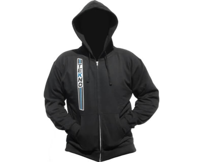 Tekno RC Stripe Zippered Hoodie vertical design black XL