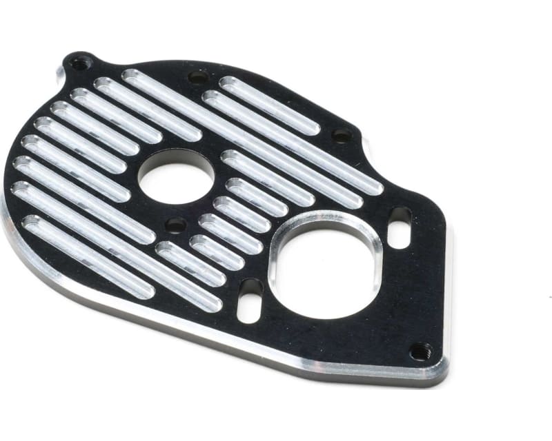 Motor Plate Machined Aluminum Black: 22S Sprint