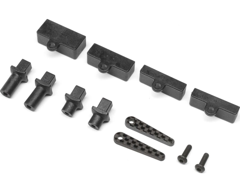Carbon Tab Battery Mount Set: 22X-4