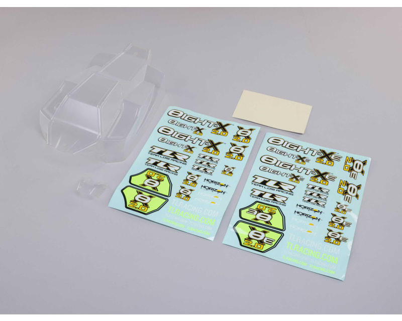 Body Set Clear w/Decals: 8X 8XE 2.0