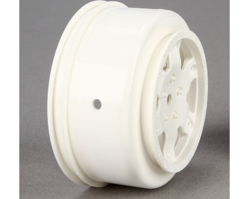 1:10 Front/Rear SCT 2.2/3.0 Wheels 12mm Hex White (2): 22 SCT photo