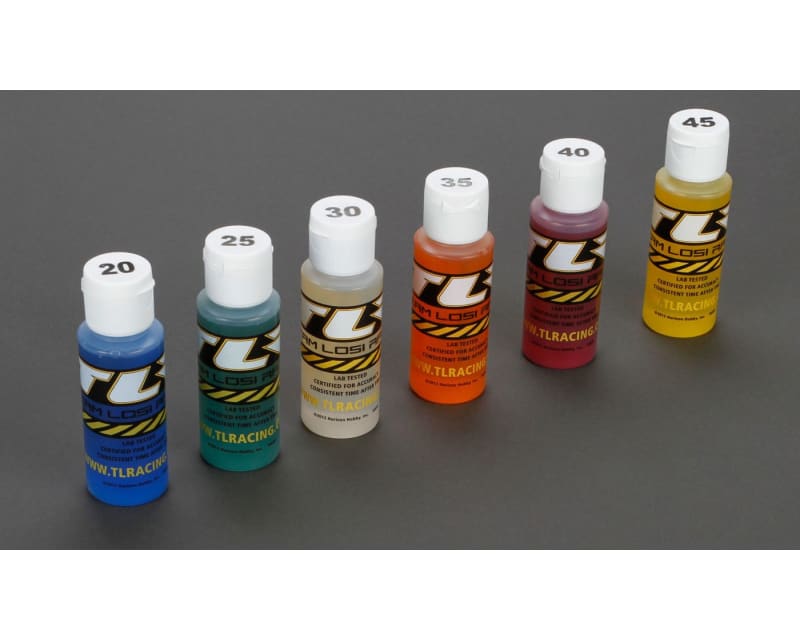 Silicone Shock Oil 6 Pack 20-45wt 195-610cst 2oz each