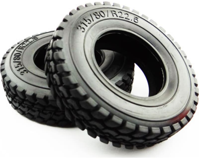 Tap to zoom discontinued 1.7 Commercial 1/14 Semi Truck Tires (2)