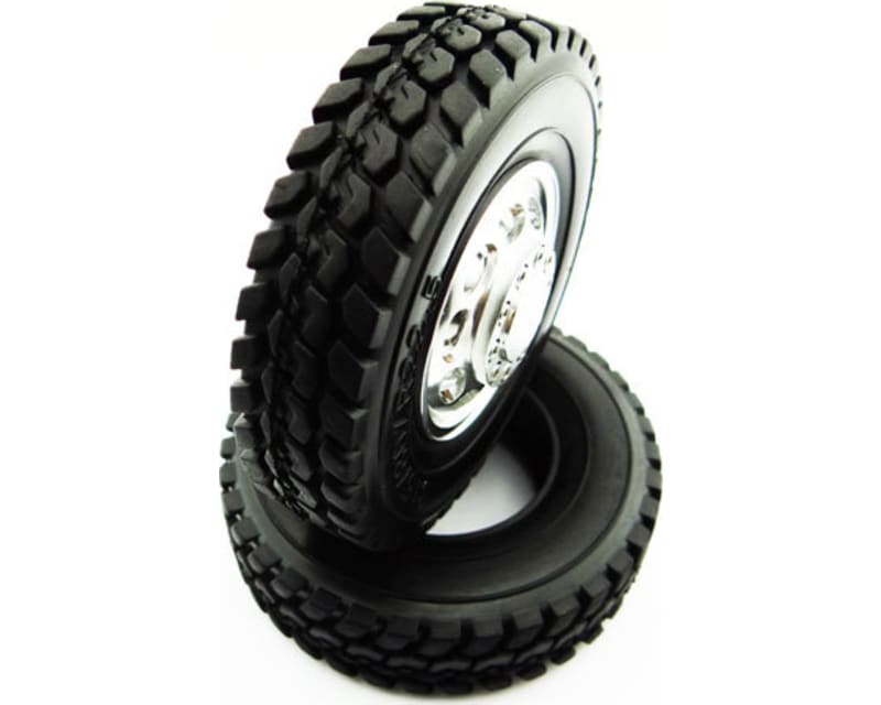 Tap to zoom discontinued 1.7 Commercial 1/14 Semi Truck Tires (2)