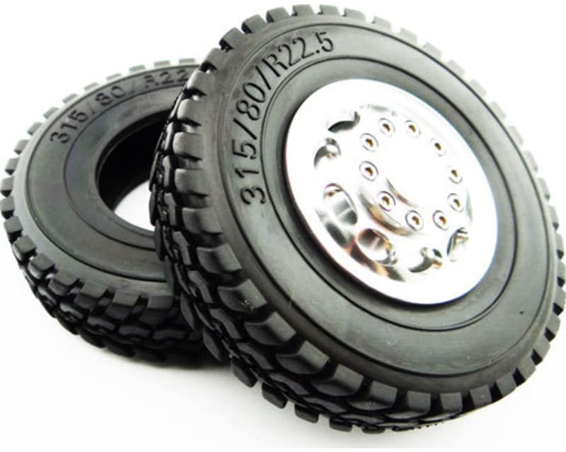 Tap to zoom discontinued 1.7 Commercial 1/14 Semi Truck Tires (2)
