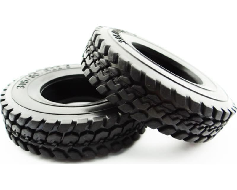 discontinued 1.7 Commercial 1/14 Semi Truck Tires (2)