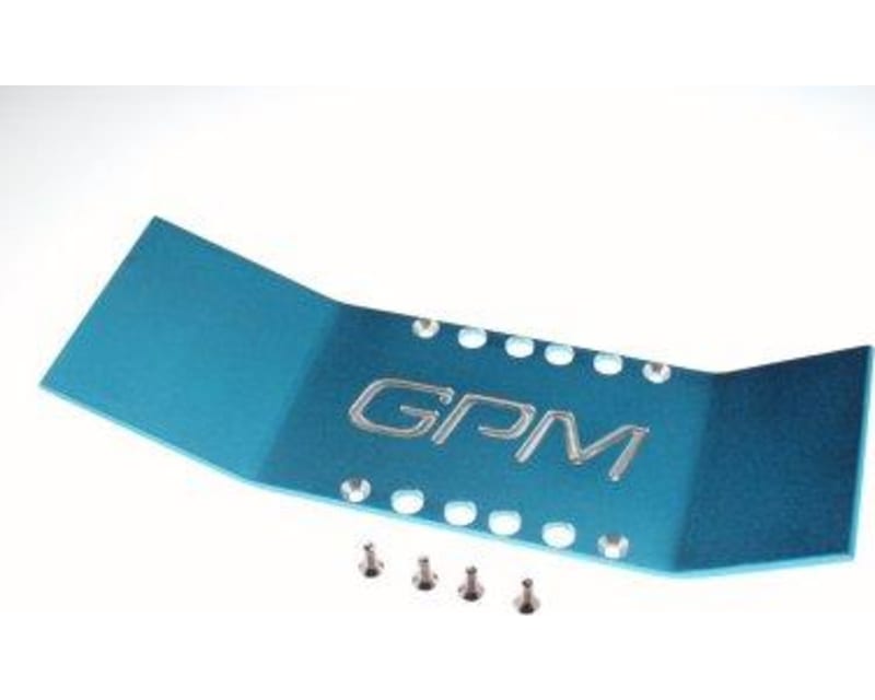 T-Maxx Blue Aluminum Extended Center Skid Plate