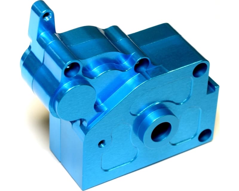 discontinued Aluminum Gear Box Halves (Blue) - Nitro Stampede