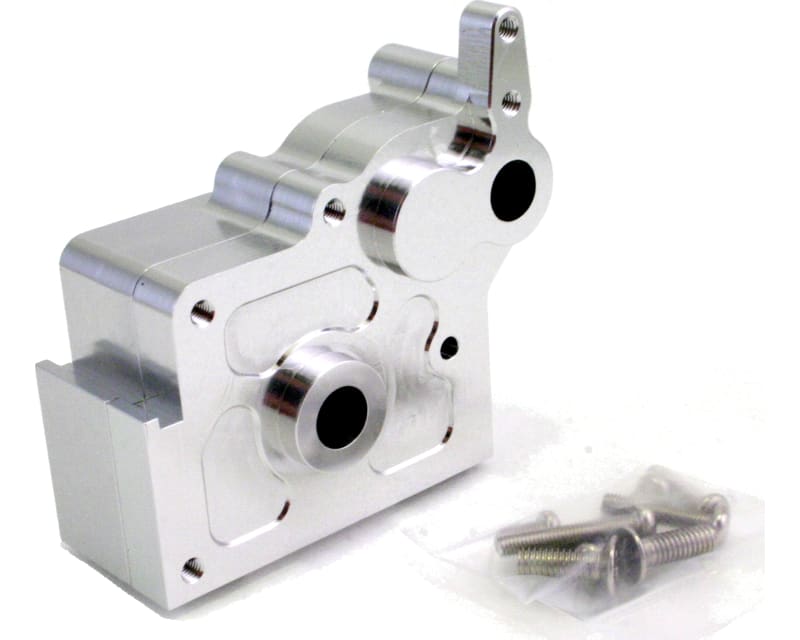 Tap to zoom discontinued Aluminum Gear Box Halves (Silver) - Nitro Stampede