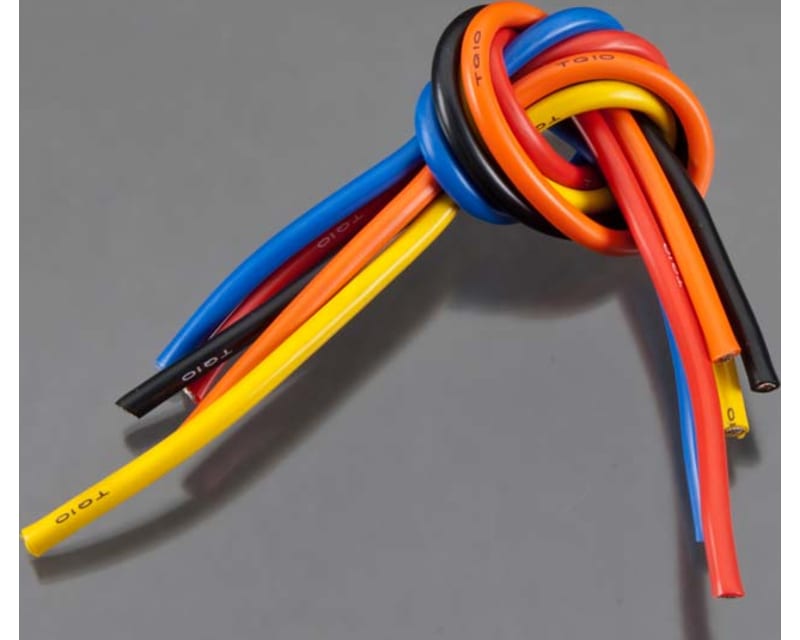 10 Gauge Wire 1 BL 5-Wire Kit Black/Red/Blu/Yellow/Orange