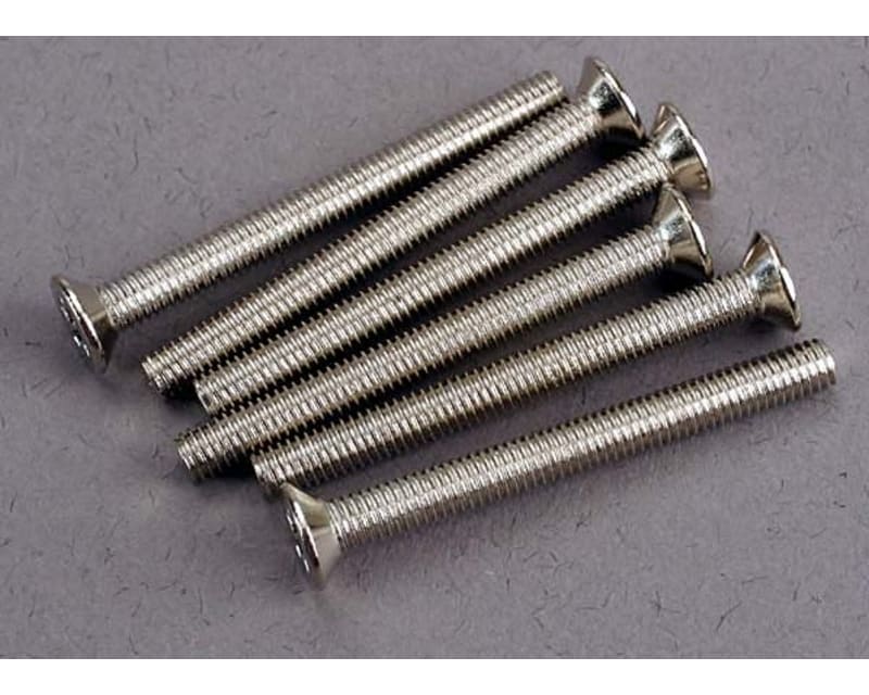 Screws, 3x30mm countersunk machine (6)