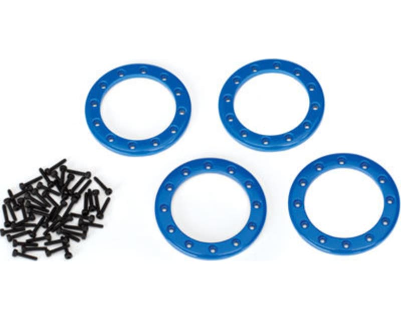 TRX-4 Beadlock Rings - Blue (1.9) (Aluminum) (4)/ 2x10 Cs (48)