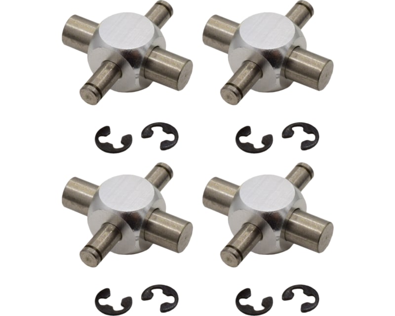 Titanium u-joint set silver