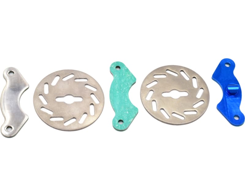 discontinued Blue Titanium Twin Disc Brake Kit TRA Revo Slayer
