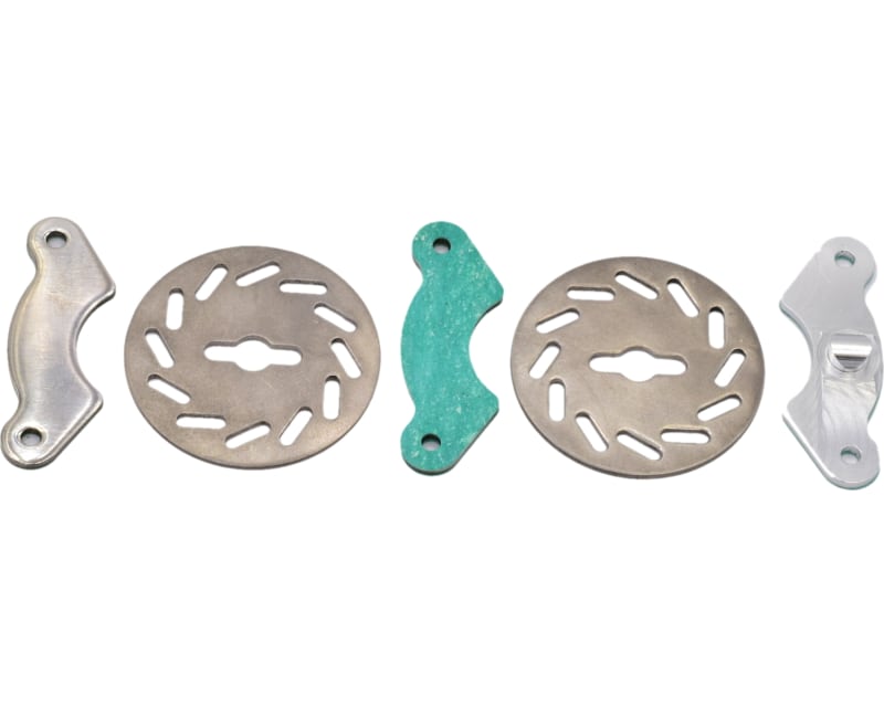 Silver Titanium Twin Disc Brake Kit TRA Revo Slayer